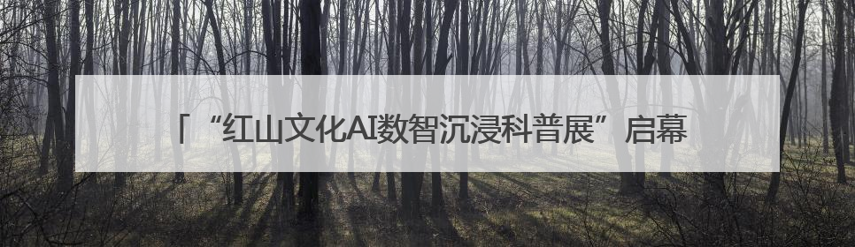 “红山文化AI数智沉浸科普展”启幕：AI数智技术赋能千年文明新表达